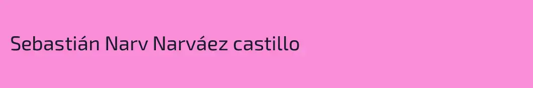 Sebastián Narv Narváez castillo